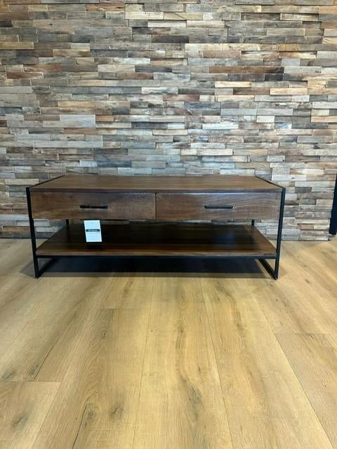 Mangohouten salontafel, Overige houtsoorten, Nieuw, Ophalen of Verzenden, Minder dan 50 cm
