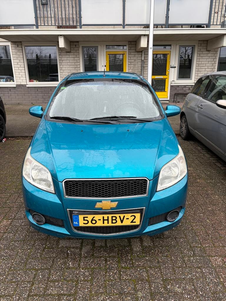 Chevrolet Aveo 1.2 16V 5D 2008 Blauw, Auto's, Chevrolet, Voorwielaandrijving, 40 €/maand, Aveo, 4 cilinders