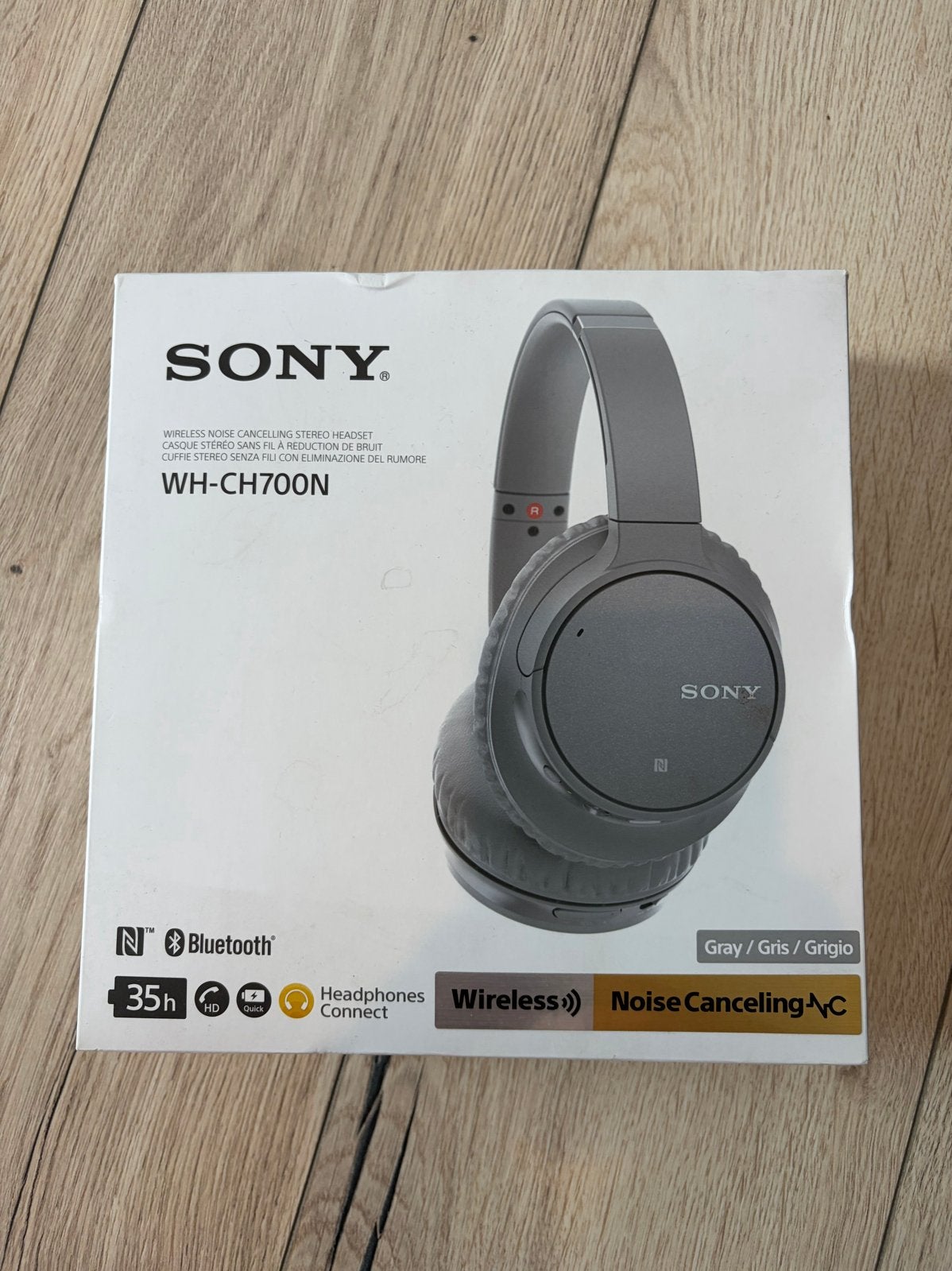 Sony WH-CH700N Draadloze Noise Cancelling Koptelefoon Grijs, Ophalen, Bluetooth, Zo goed als nieuw, Grijs