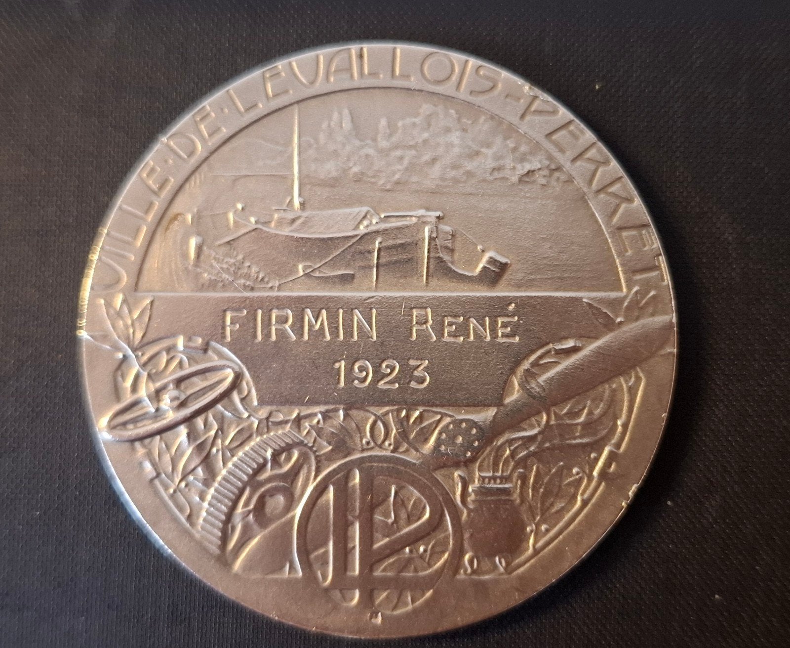 Franse Munt 1923, Ville de Levallois Perret, Baudichon, Verzenden, Frankrijk, Losse munt