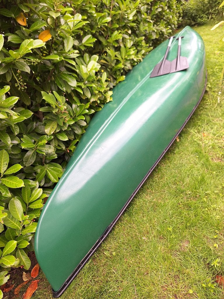 Exo Augh 460 3 pers vaart stabiel met 2 peddels, Watersport en Boten, Kano's, Ophalen, Zo goed als nieuw, Canadese kano of Open kano