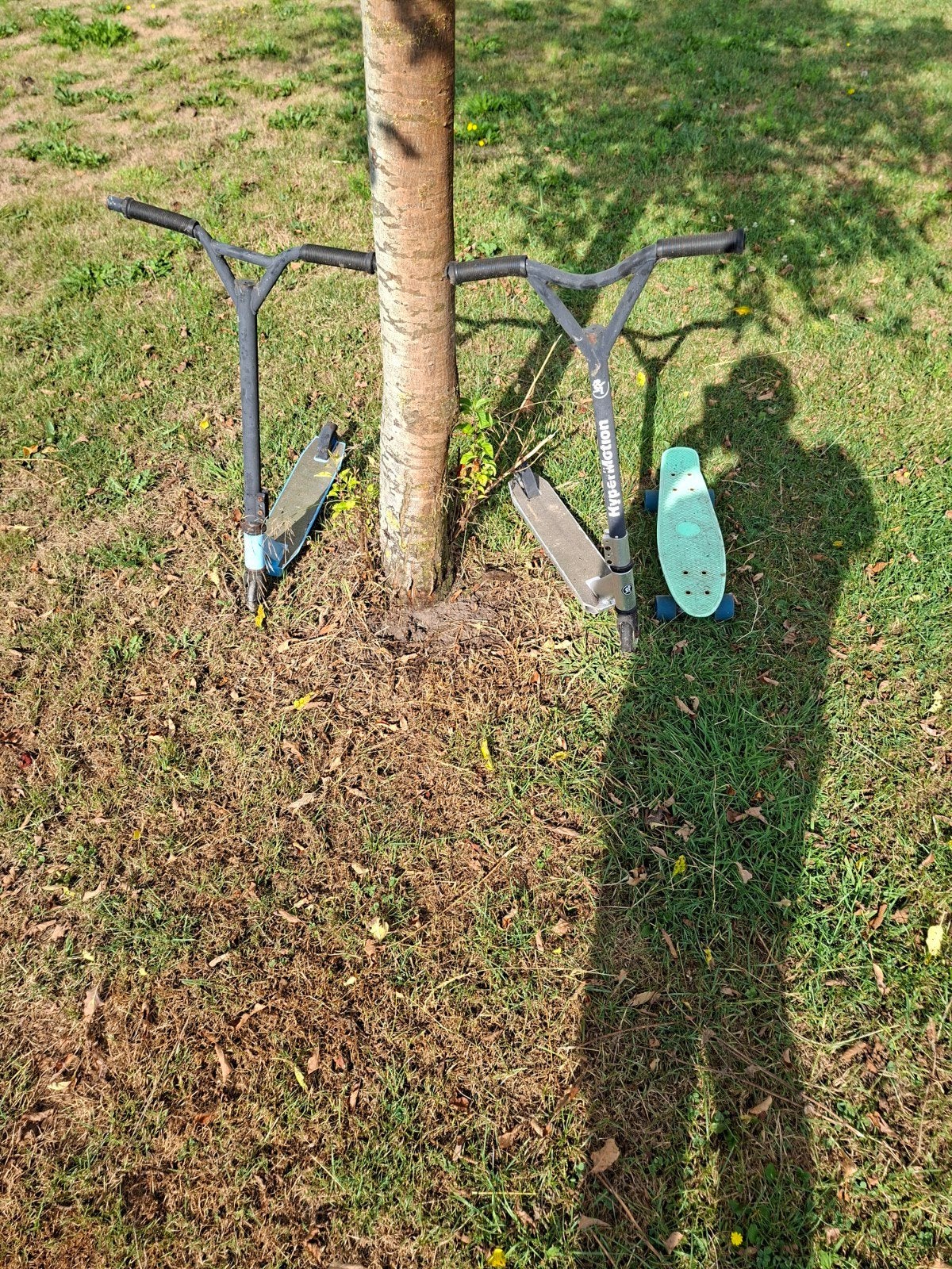 Stuntsteppen en skateboard te koop, Ophalen, Gebruikt, Gewone step