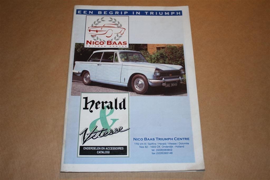 Triumph Herald & Vitesse Onderdelencatalogus, Ophalen of Verzenden