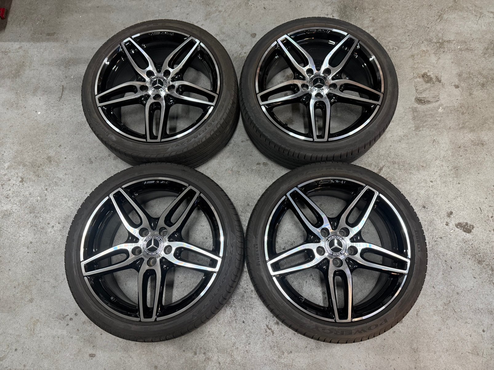 ✅18 Inch Mercedes Velgen 5x112 A B C Klasse CLA AMG A45 W176, 18 inch, Gebruikt, Banden en Velgen, Ophalen of Verzenden