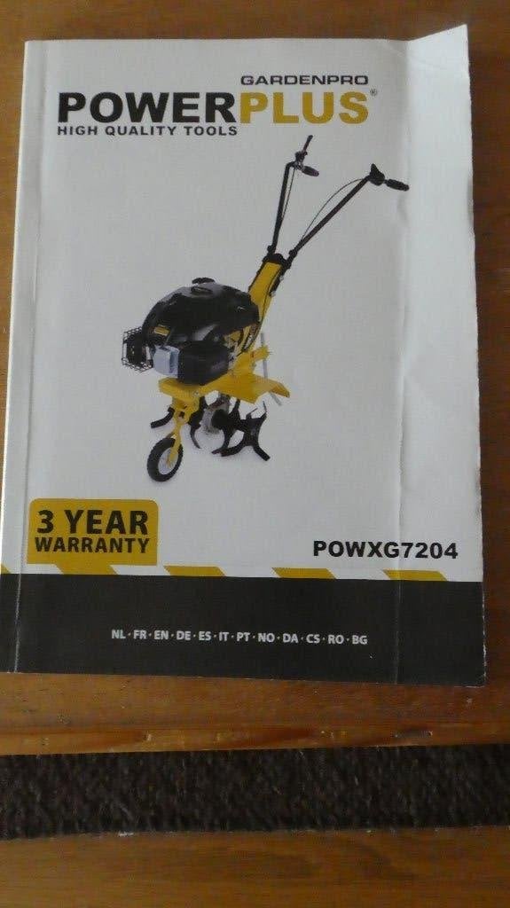 Powerplus POWXG7204 Benzine Tuinfrees 140cc Cultivator, Ophalen, Benzine, Gebruikt, Powerplus