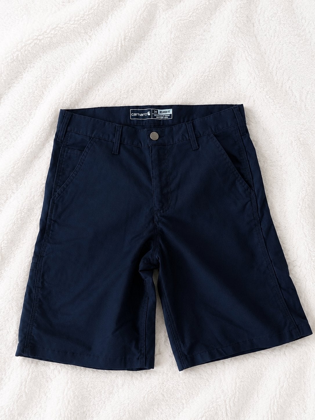 Carhartt Korte broek Donkerblauw maat W34, Maat 52/54 (L), -, Blauw, -