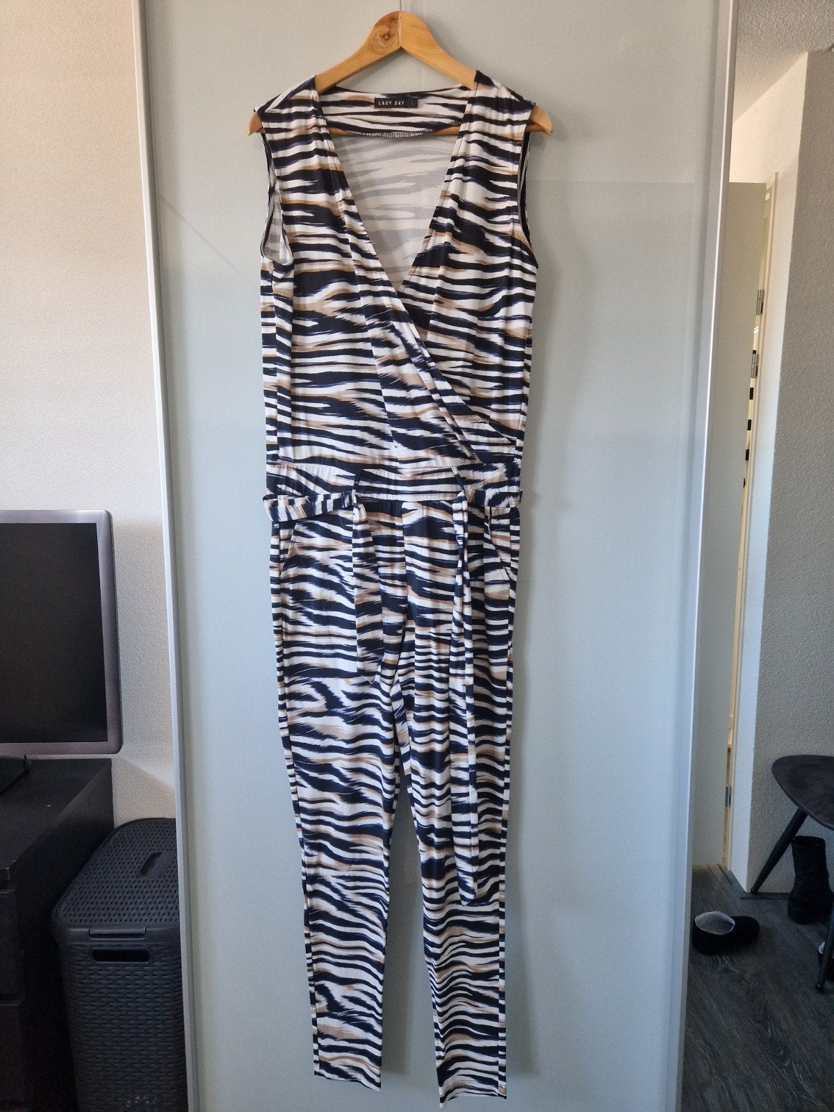 Lady Day jumpsuit. Maat L., Kleding | Dames, Lady Day, Wit, Maat 42/44 (L), Ophalen of Verzenden