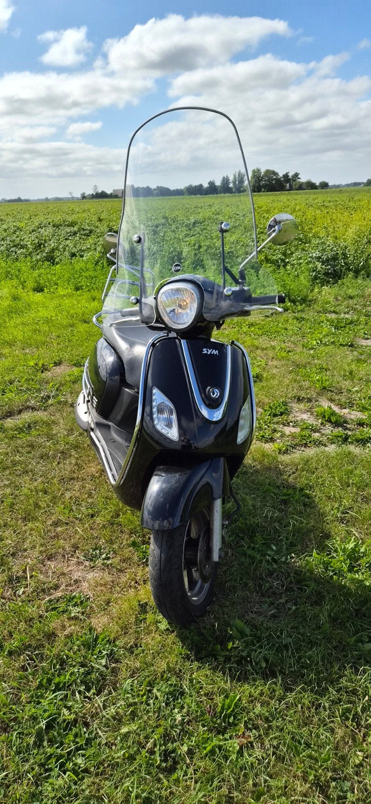 Sym Fiddle 3 met geel kenteken - Stabiele scooter, Gebruikt, Maximaal 45 km/u, Ophalen of Verzenden, Benzine