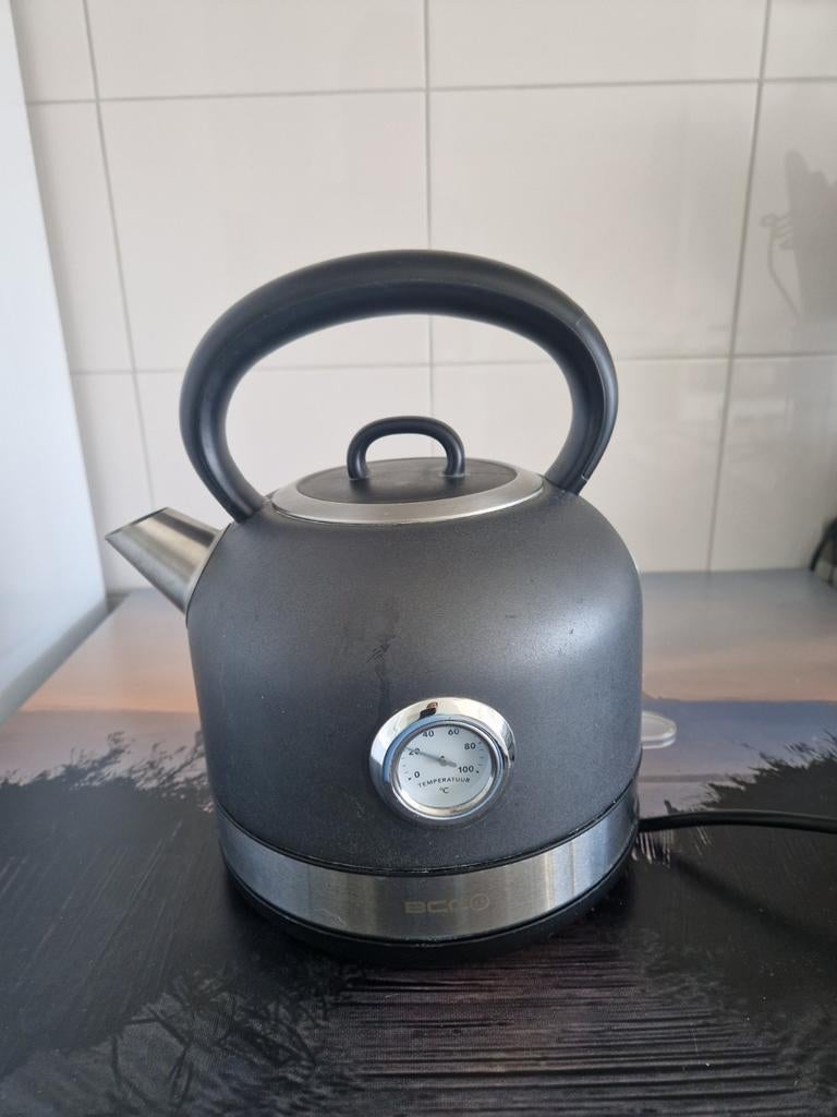 Stijlvolle waterkoker met temperatuurmeter - 1.7L, Witgoed en Apparatuur, Waterkokers, 1 tot 2 liter, Ophalen of Verzenden, Gebruikt