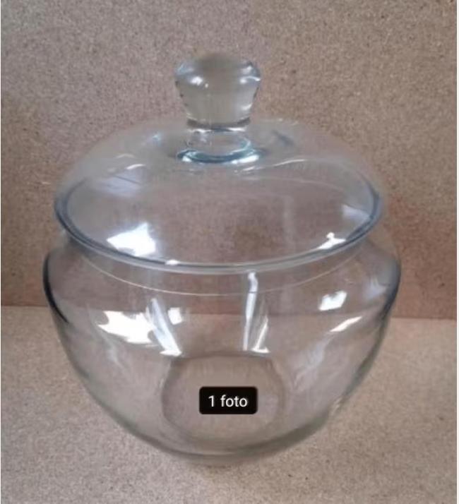 Bowlschaal glas ongeveer 25 cm hoog en bovendoorsnede 17 cm, Ophalen of Verzenden, Overige stijlen, Glas, Schaal of Schalen