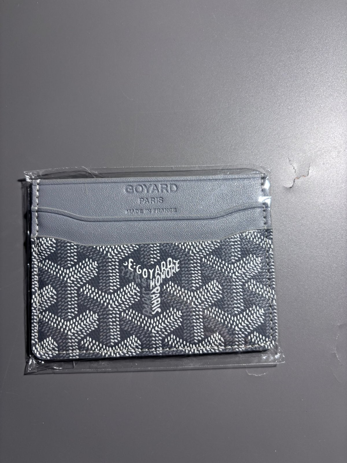Grijze goyard paris portemonnee, Verzenden, Nieuw, Grijs, Leer