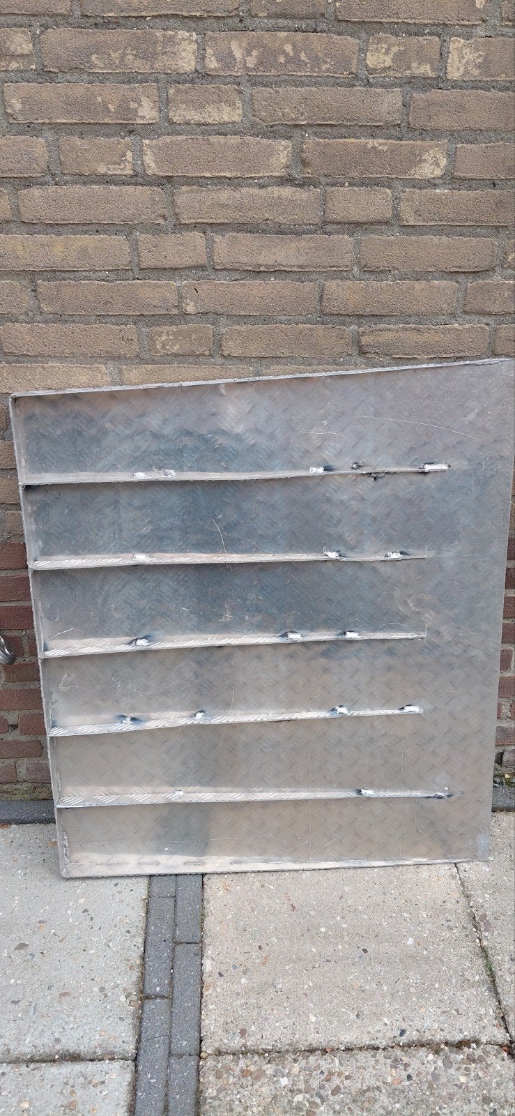 Zo goed als nieuwe aluminium rijplaat, ideaal voor hoge rand, Ophalen, Zo goed als nieuw, Aluminium