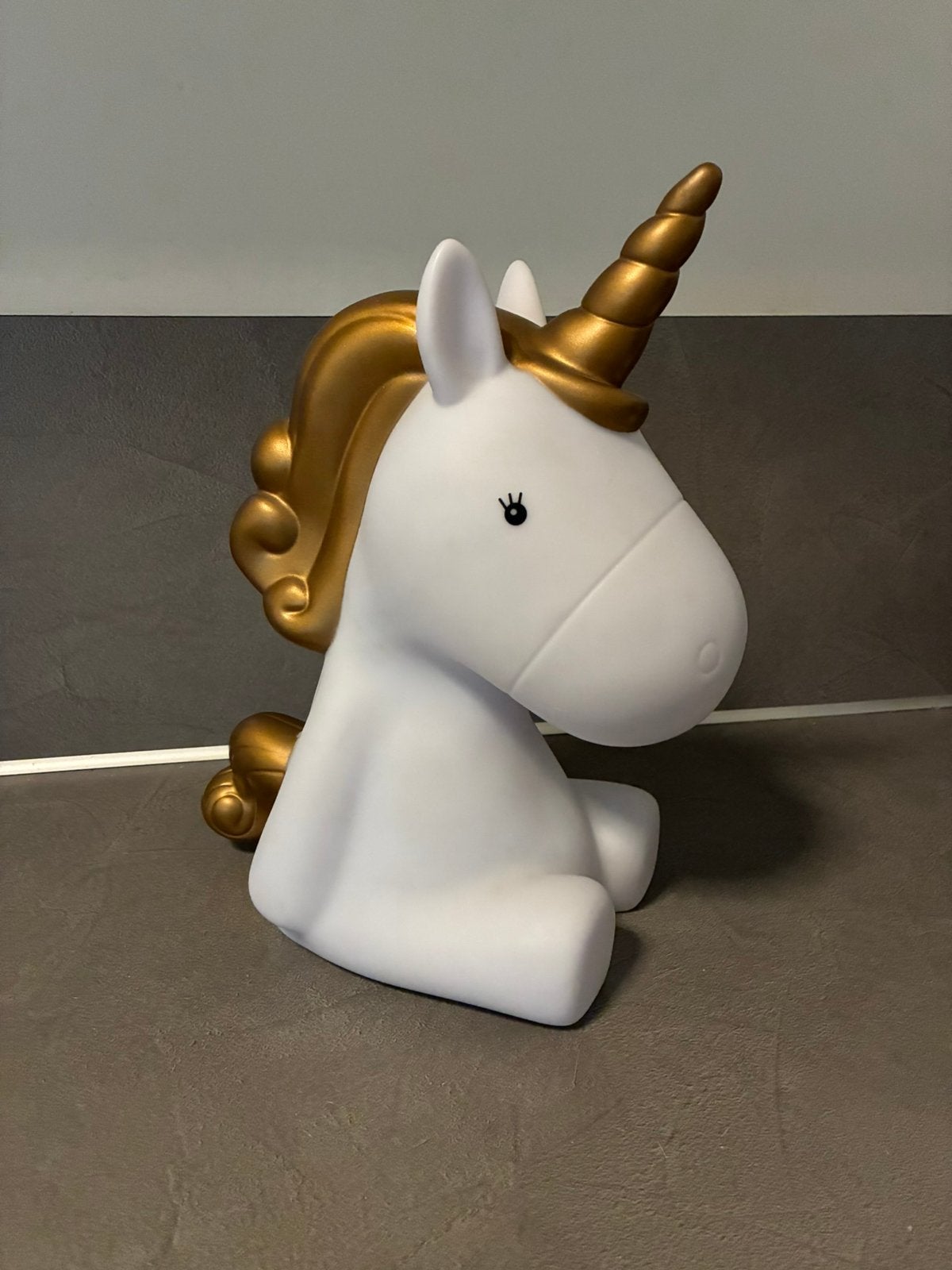 Unicorn nacht lamp/ kinder lamp 30 cm (op batterij), Huis en Inrichting, Ophalen of Verzenden, Zo goed als nieuw, Kinderlamp