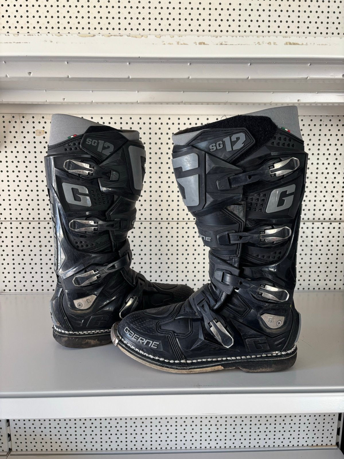 Gaerne SG12 Motorcrosslaarzen - Zwart, Motoren, Kleding | Motorkleding, Ophalen of Verzenden, Tweedehands, Heren, Laarzen