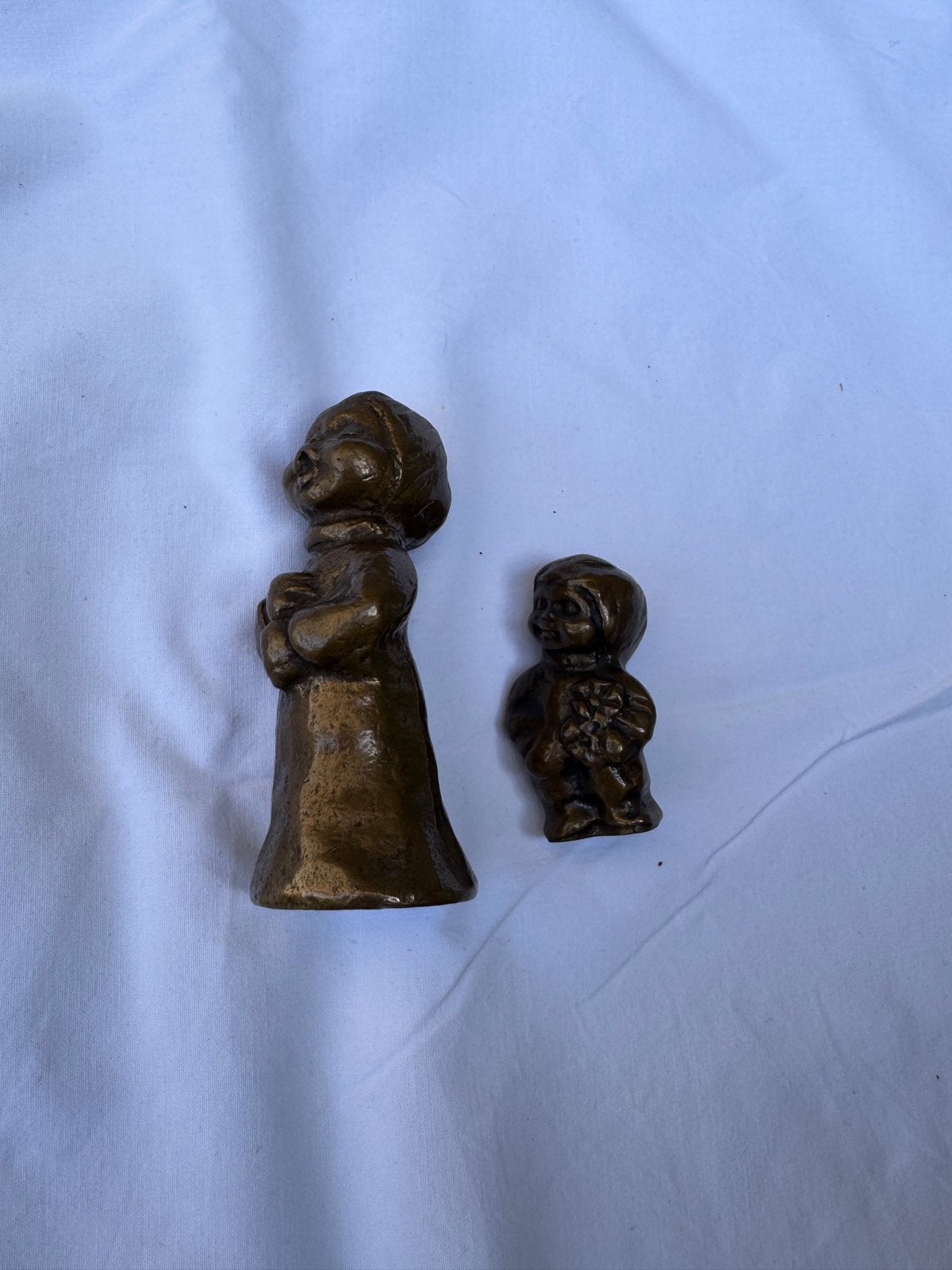 Koperen massieve beeldjes, Ophalen of Verzenden, Koper