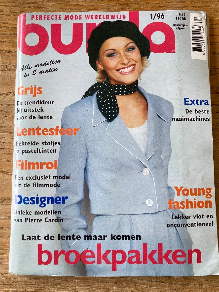 Burda naaipatronen kledingpatronen 1-1996 (maat 146-50), Hobby en Vrije tijd, Kledingpatronen, Ophalen of Verzenden, Nieuw, Vrouw