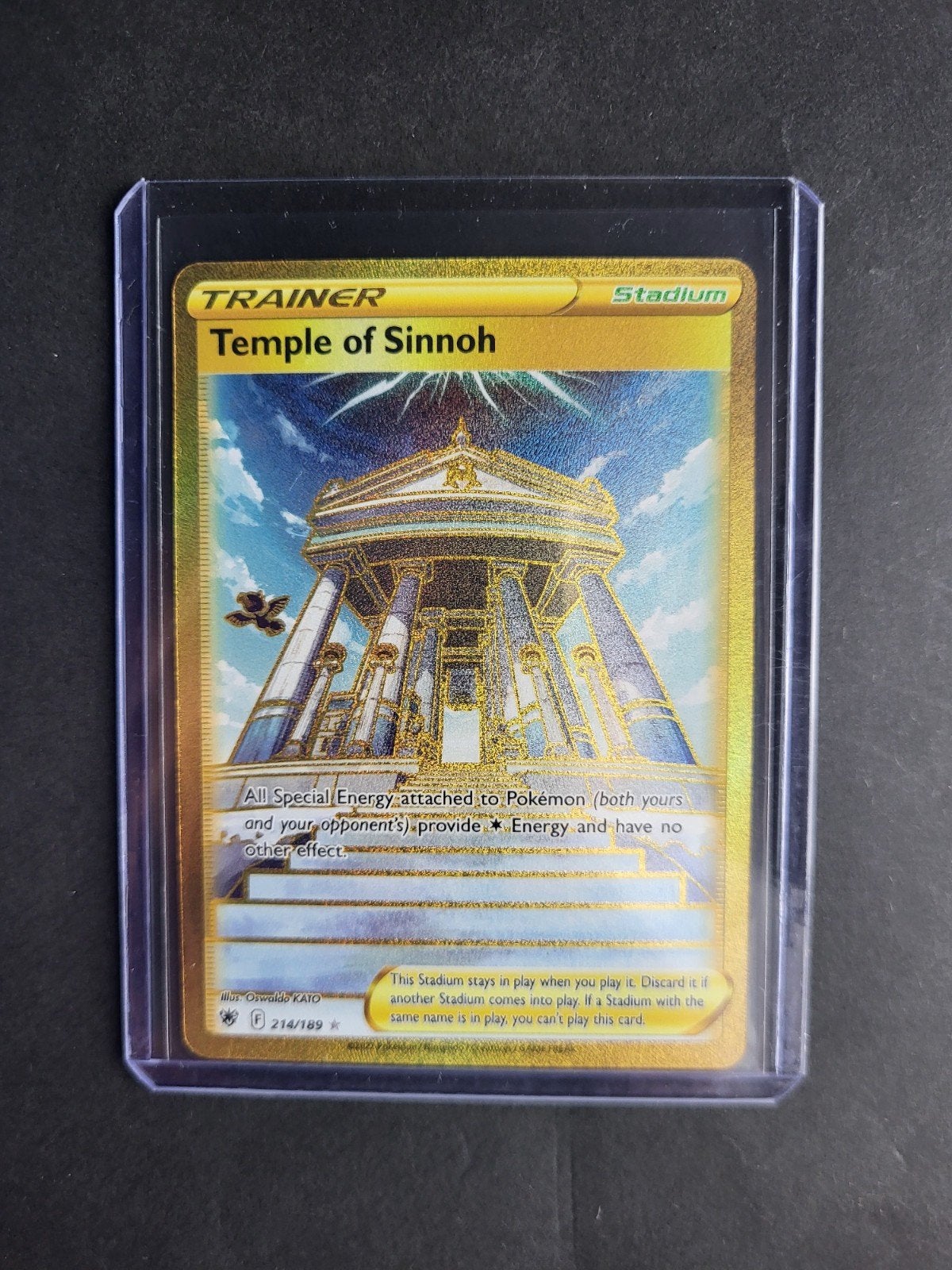Pokémon TCG: Temple of Sinnoh (Goud) 214/189 Trainer Kaart, Verzenden, Zo goed als nieuw, Losse kaart, Foil