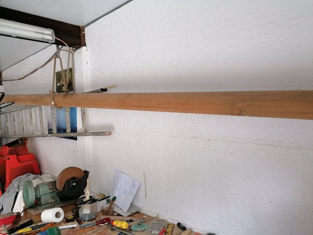 RONDHOUT VOOR MAST OF BOEGSPRIET, Ophalen, Nieuw, Zeilboot
