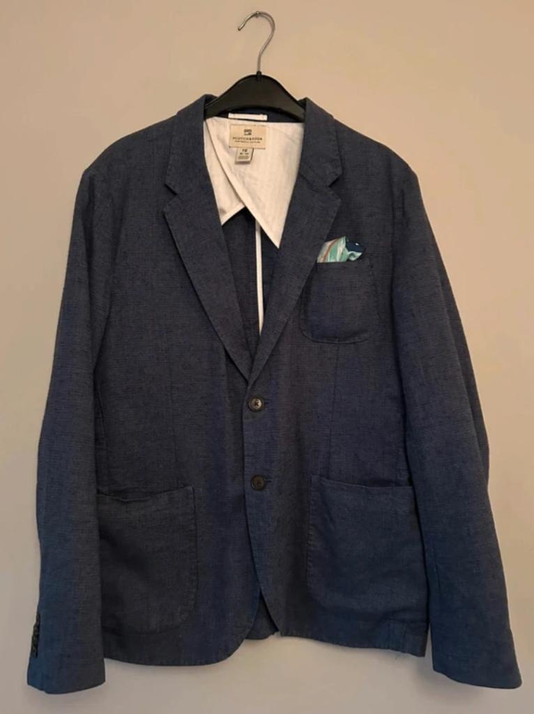 Donkerblauw heren colbert maat 48 Scotch & Soda, Ophalen of Verzenden, Zo goed als nieuw, Scotch & Soda, Maat 48/50 (M)