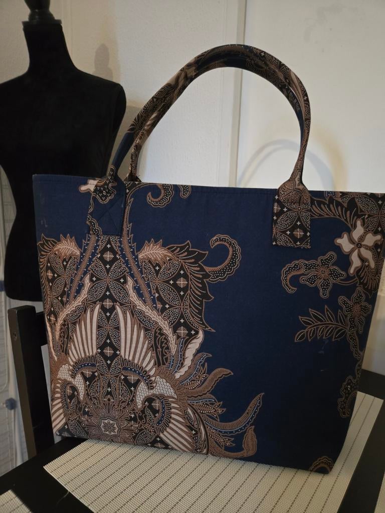 Prachtige Batik Tote Bag - Uniek Design, Ophalen of Verzenden