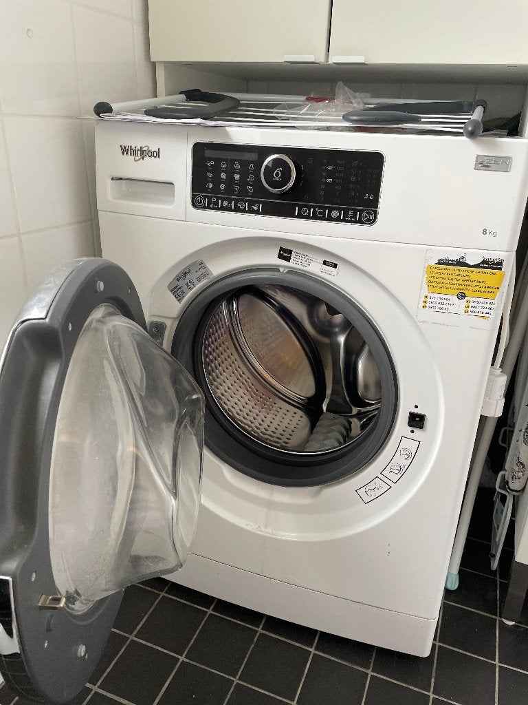 whirpool, Witgoed en Apparatuur, Ophalen, Zo goed als nieuw, 85 tot 90 cm, 1200 tot 1600 toeren