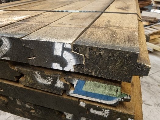 12 m2 hardhouten damwand 6.8 cm dik - nr: HP643, Ophalen, Nieuw, 250 cm of meer, Planken