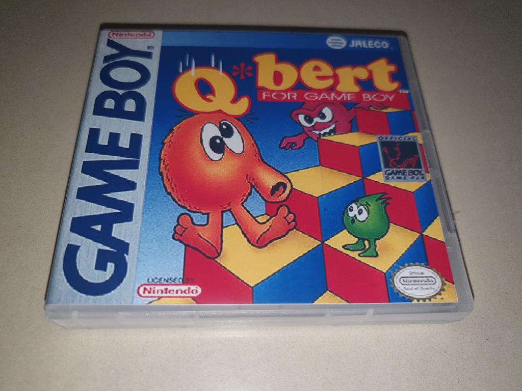 Q-Bert Game Boy GB Game Case, Spelcomputers en Games, Games | Nintendo Game Boy, Zo goed als nieuw, Avontuur en Actie, 1 speler