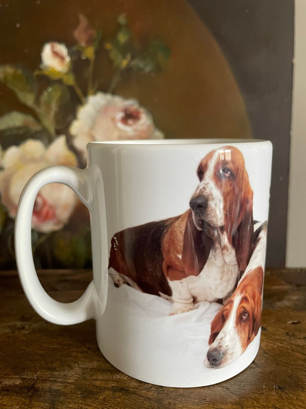 Mok met Basset Hond print, Overige merken, Keramiek, Zo goed als nieuw, Overige stijlen