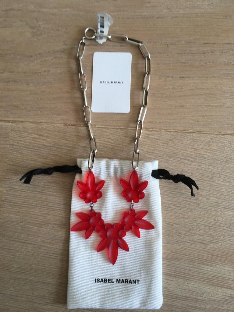 Isabel Marant ketting twv 250 euro, Ophalen, Zo goed als nieuw, Zilver
