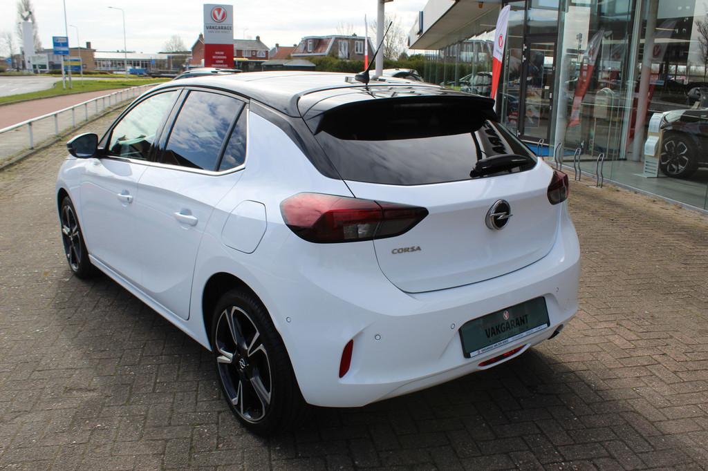 Opel Corsa 1.2-100 pk Turbo GS. Panoramadak, Winterpakket, C, 12 maanden, Gebruikt, Zwart, Leder en Stof