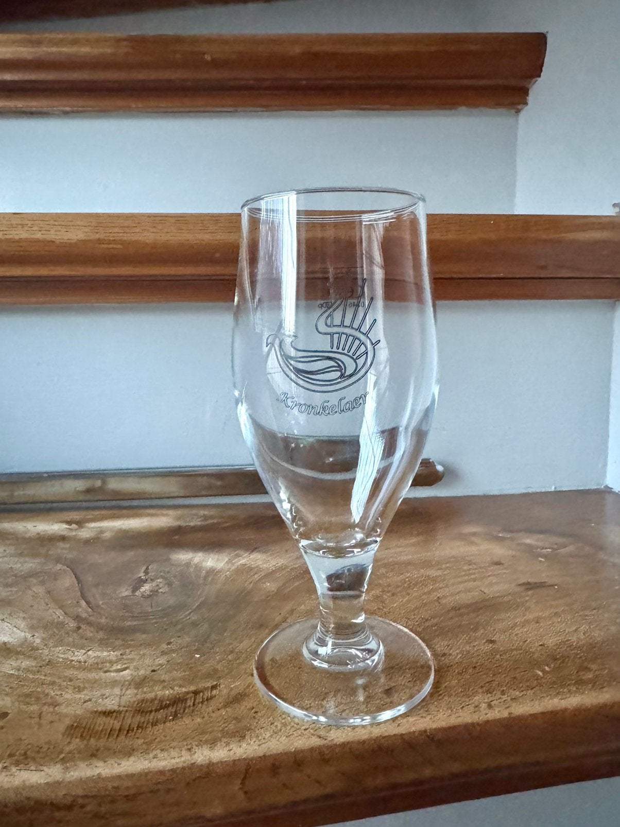 Kronkelaer bierglas 0,25L, Ophalen of Verzenden, Zo goed als nieuw, Glas of Glazen, Overige merken