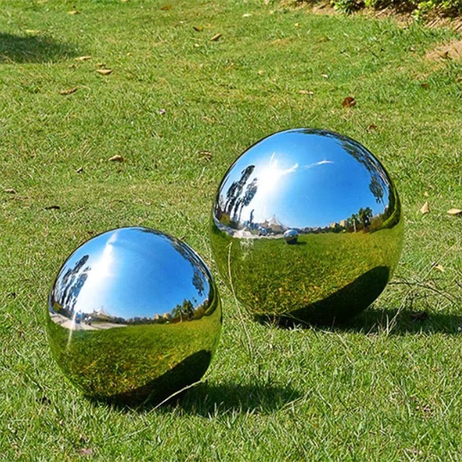Prachtige, gepolijste RVS sierbol voor tuin / vijver, Tuin en Terras, Vijver-toebehoren, Nieuw, Overige typen, Ophalen of Verzenden