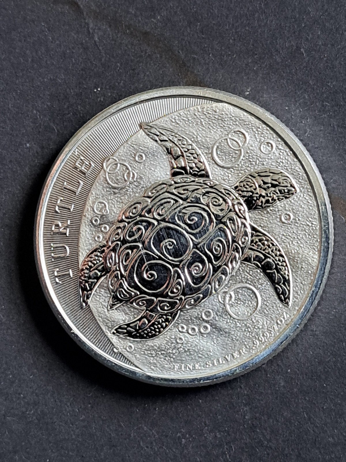 Nuie 2 ounce Turtle 2015, Postzegels en Munten, Ophalen of Verzenden, Zilver