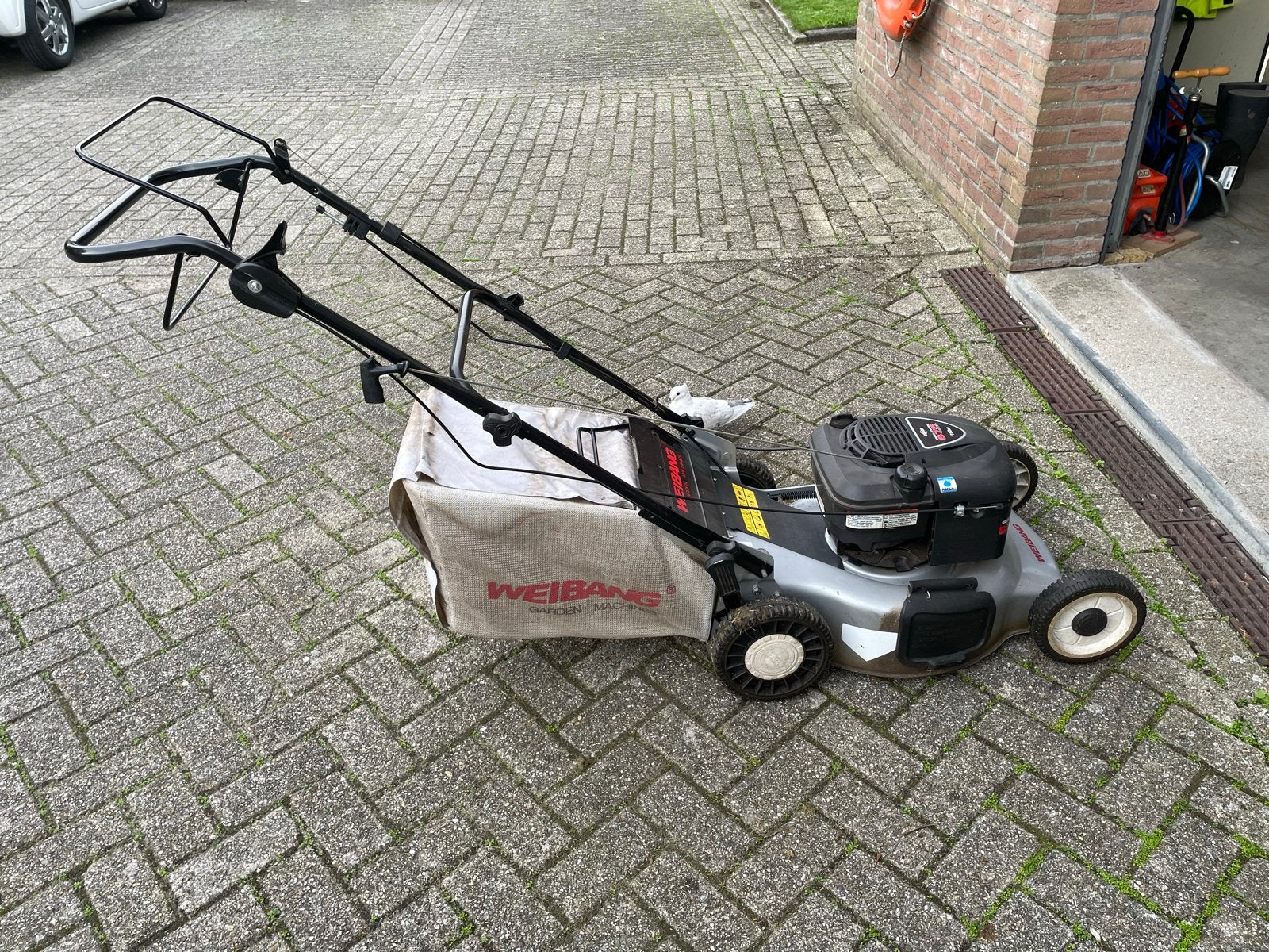 Weibang Benzine Grasmaaier Briggs & Stratton 675 Series, Ophalen, Cirkelmaaier, Gebruikt, 40 t/m 49 cm