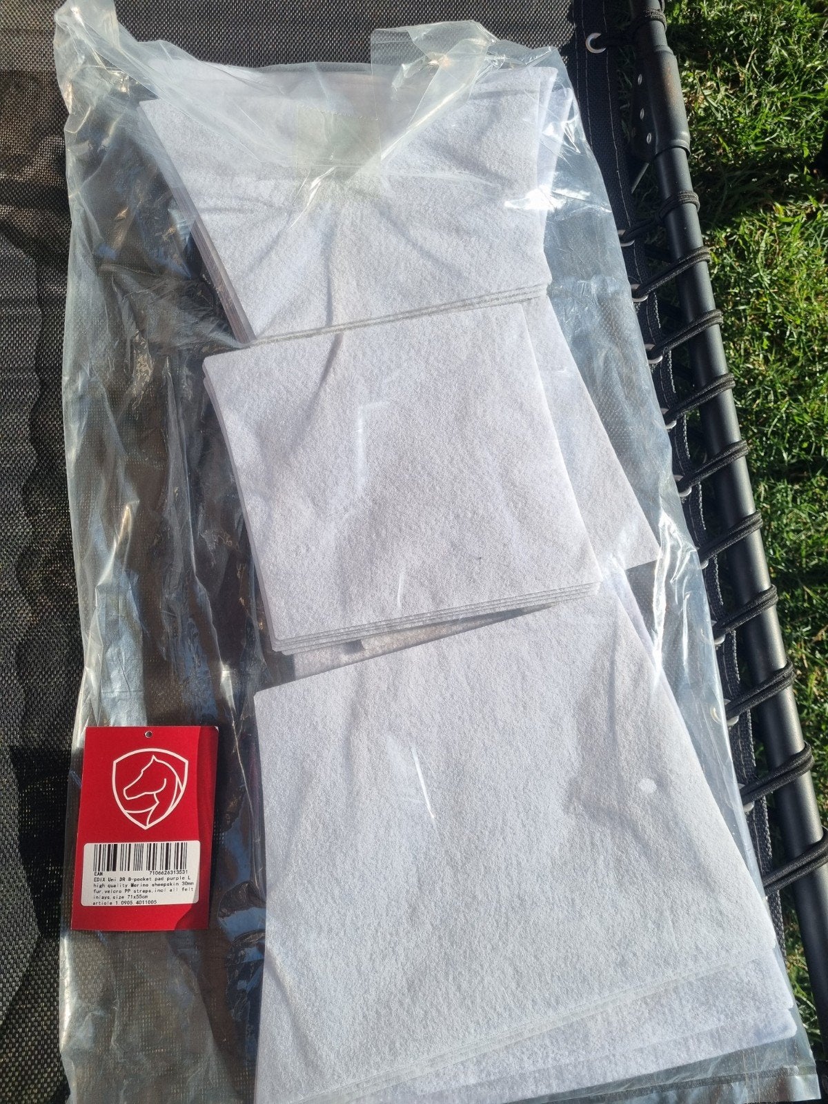 Edix vilt inlages voor Edix Uni Dressuur 8-pocket, Full (L), Ophalen of Verzenden, Grijs, Overige merken