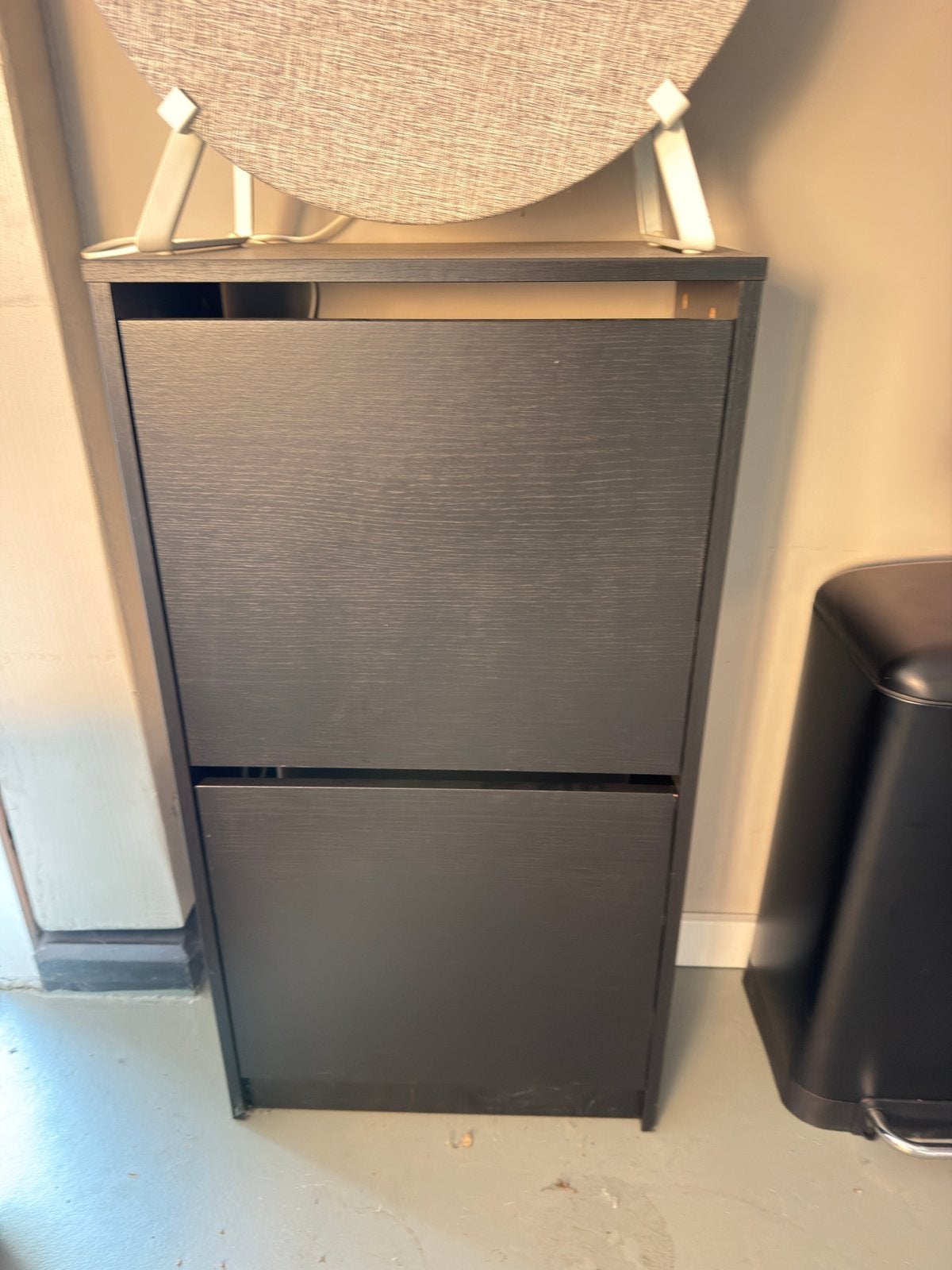 IKEA schoenenkast met 2 vakken, zwart, Ophalen, Zo goed als nieuw
