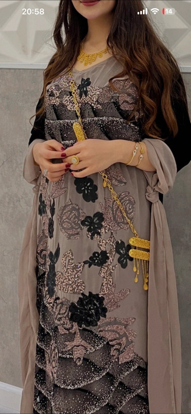 Kurdish jurk, Kleding | Dames, Gelegenheidskleding, Ophalen of Verzenden, Zo goed als nieuw, Galajurk