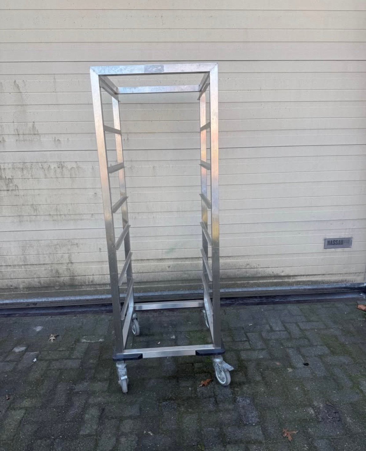 RvS regaalkar 2/1 gastronom mooie degelijke kar, Ophalen, Zo goed als nieuw