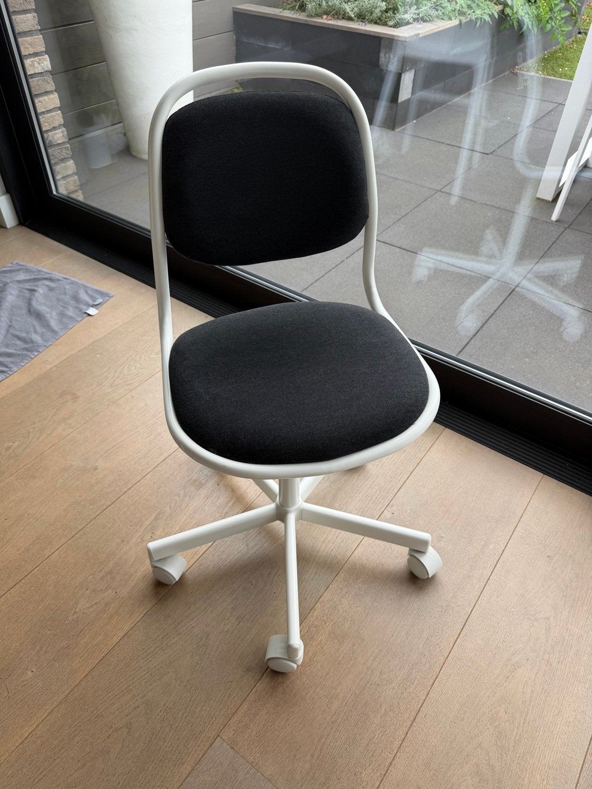 IKEA ÖRFJÄLL Bureaustoel - Antraciet/Wit, Ophalen, Gebruikt, Grijs, Bureaustoel