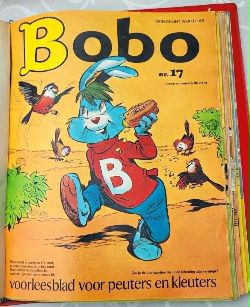 Vintage album van het tijdschrift Bobo, Gelezen, Ophalen of Verzenden, Diversen, Meerdere stripboeken