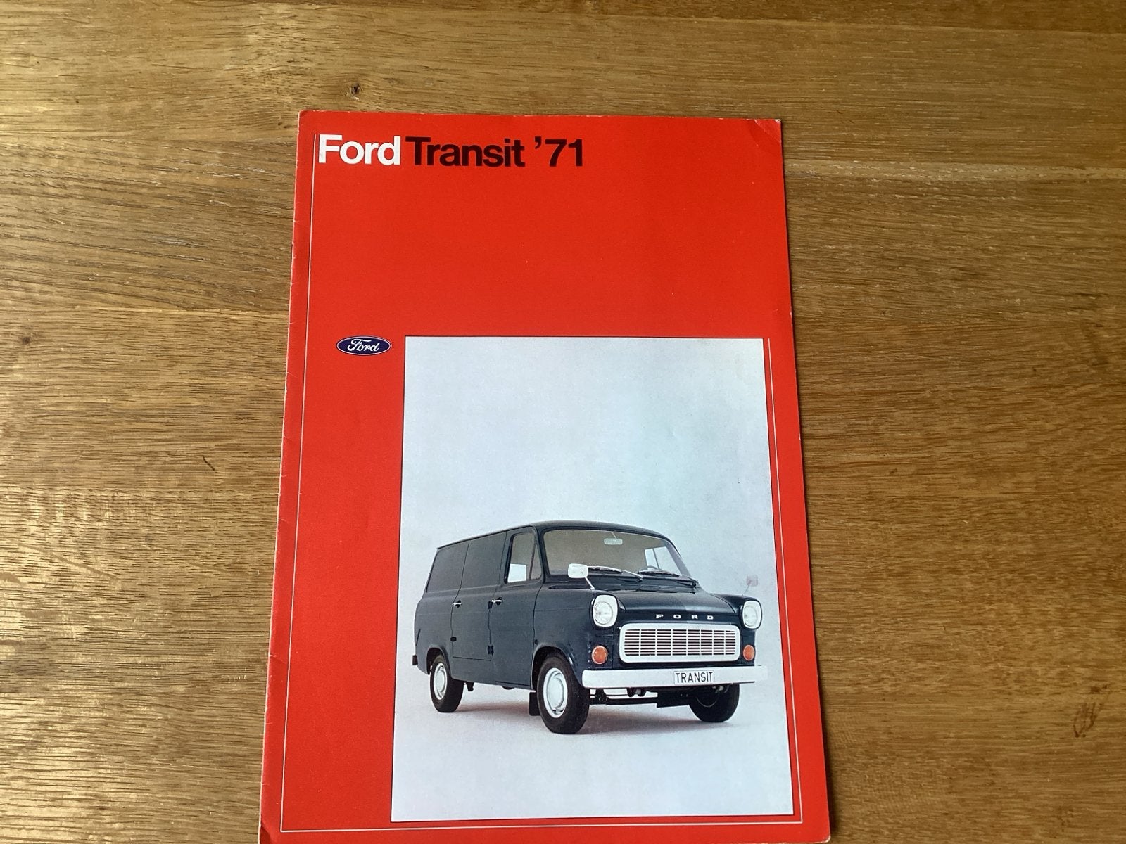 Ford Transit 1971 Brochure - Origineel en in goede staat, Ophalen of Verzenden, Zo goed als nieuw, Ford