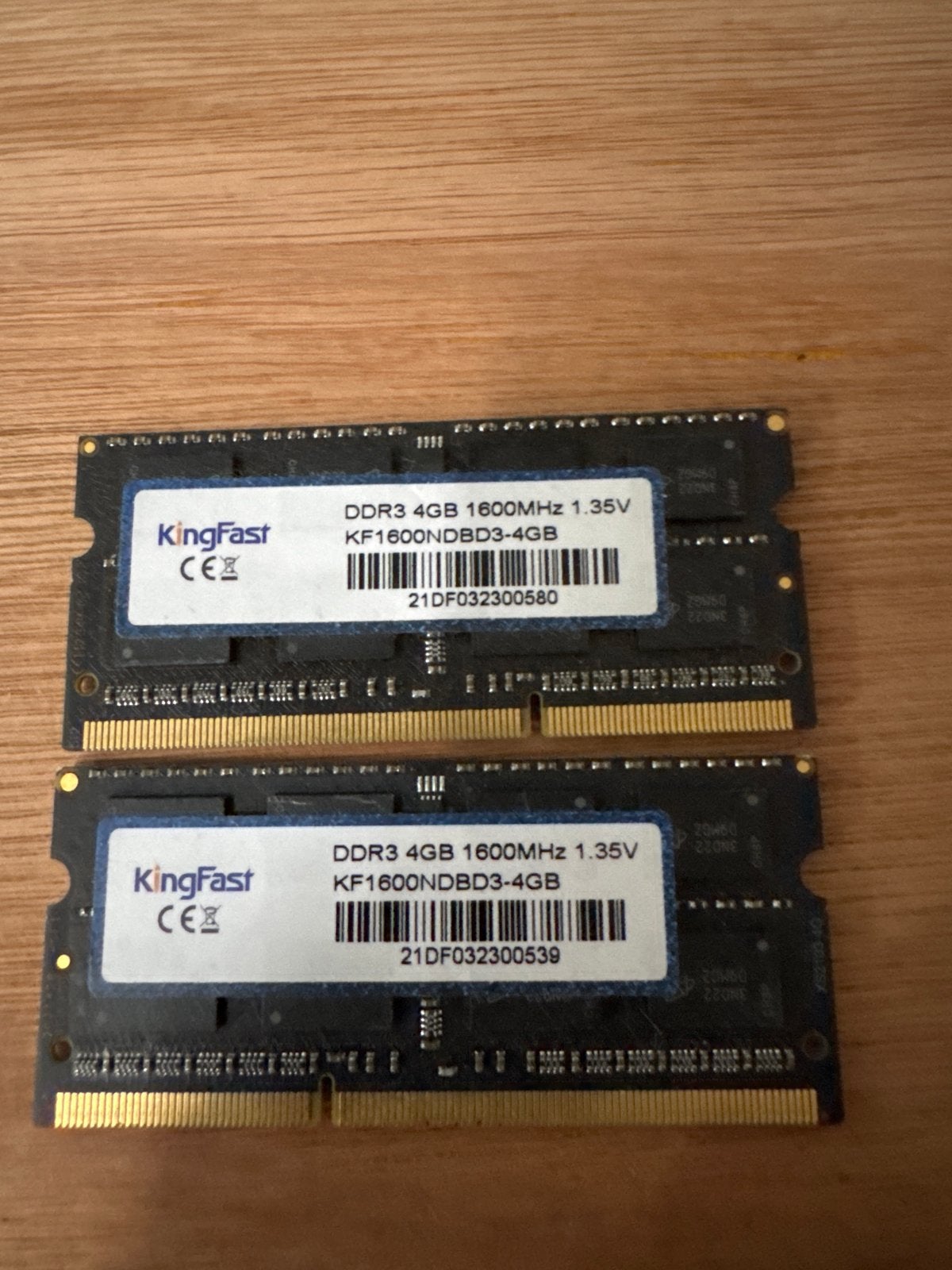 2x KingFast 4GB DDR3L 1600MHz Laptop RAM SODIMM, Computers en Software, RAM geheugen, DDR3, Ophalen of Verzenden, Zo goed als nieuw