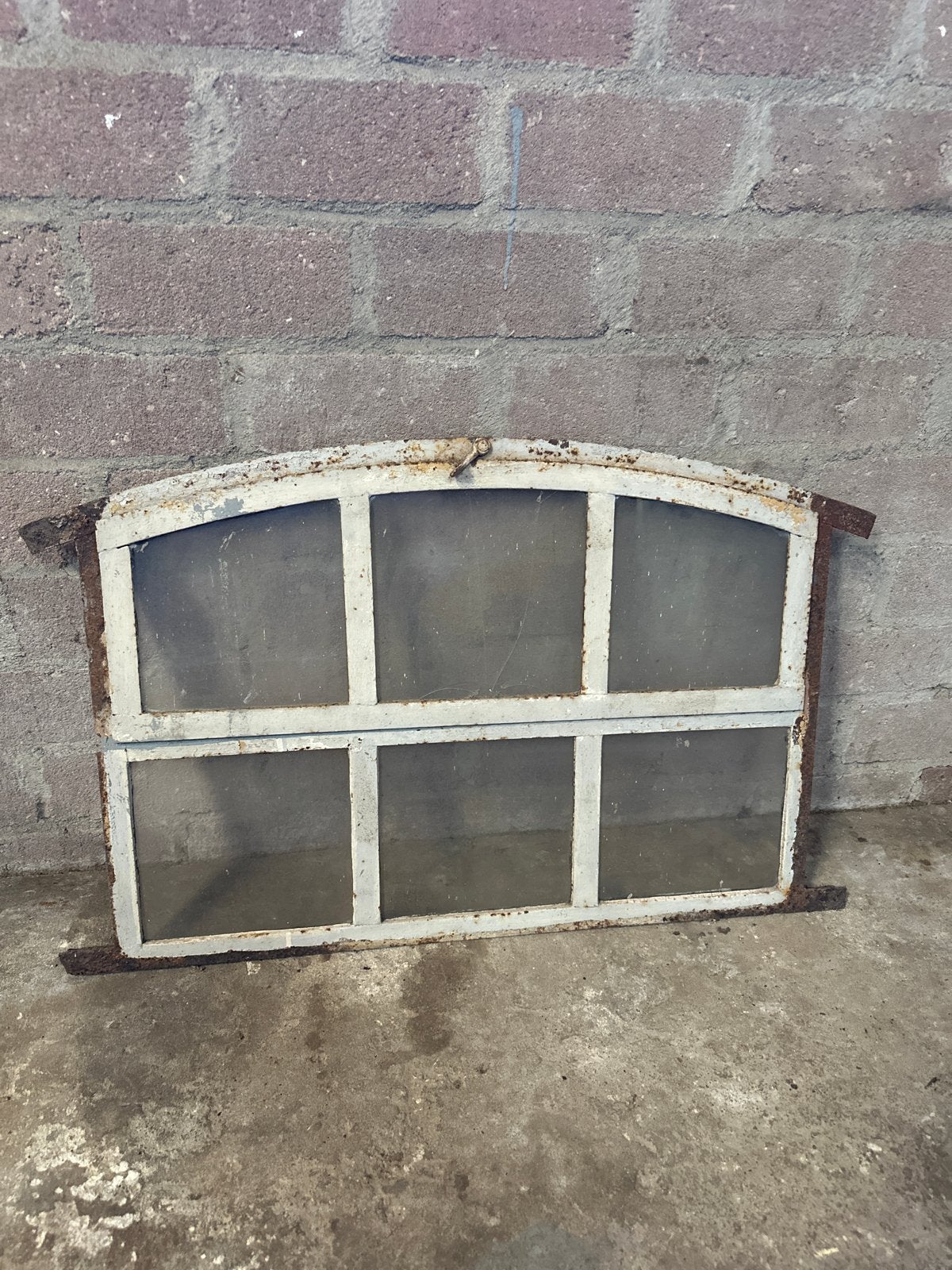 Antiek gietijzeren raam, Ophalen, Gevelraam of Ruit, Gebruikt, Minder dan 80 cm