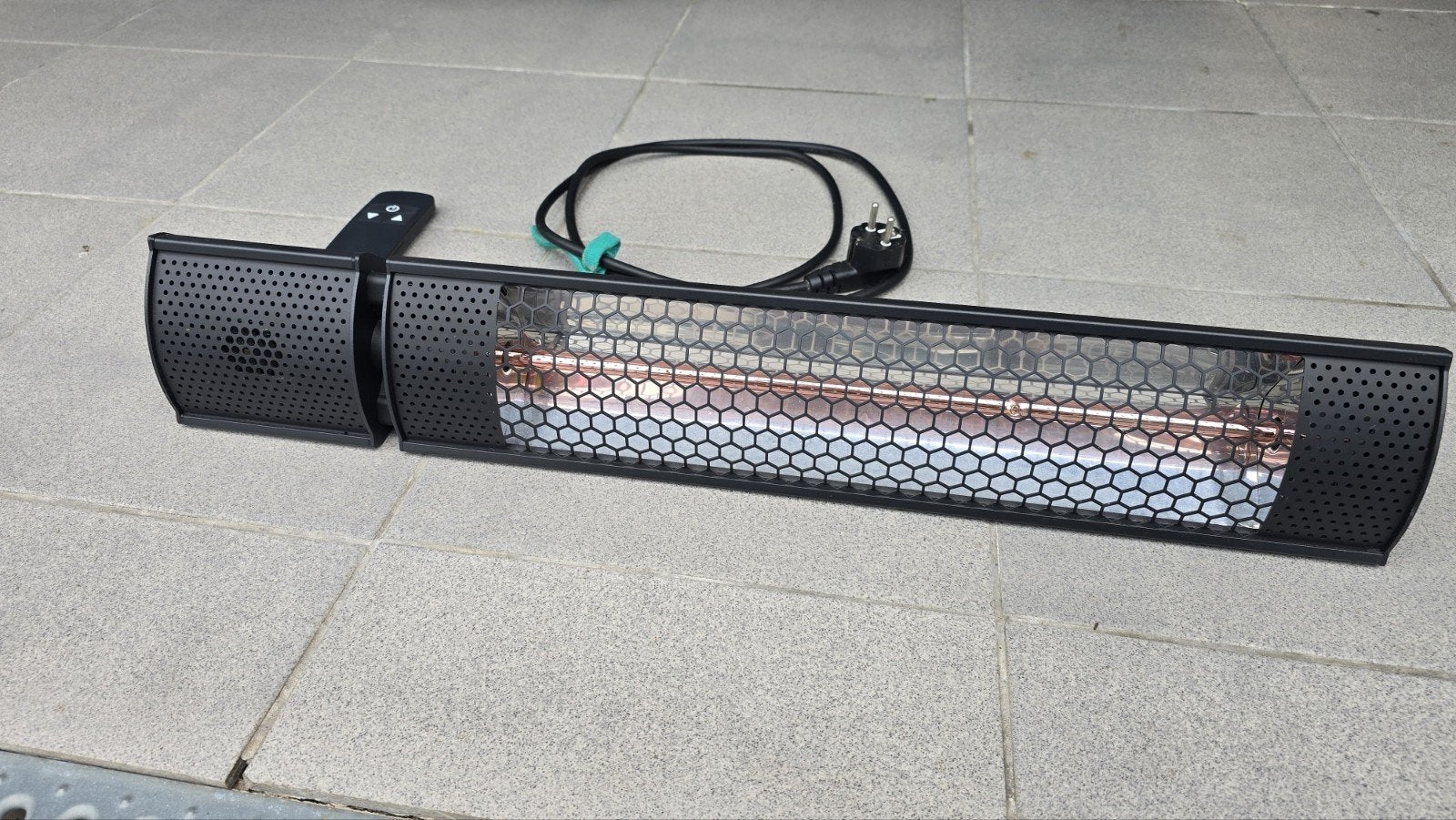 VONROC PH502AC Patio Heater Marsili - Zwart, Tuin en Terras, Elektrisch, Plafond, Ophalen of Verzenden, Zo goed als nieuw