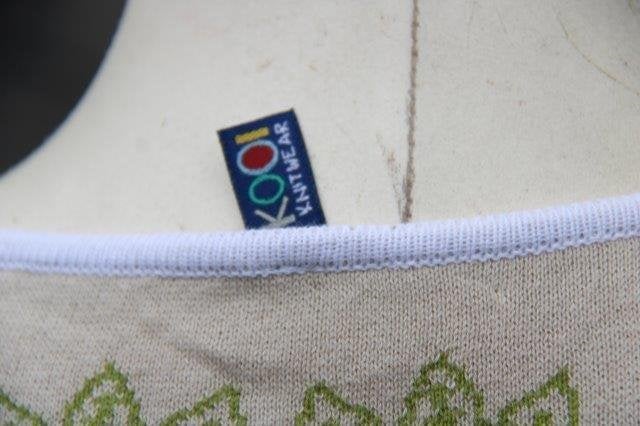 Jurk gekleurd Kooi mt 1/36 Vaste prijs AANBIEDING, Kleding | Dames, Ophalen of Verzenden, Zo goed als nieuw, Knielengte, Maat 36 (S)