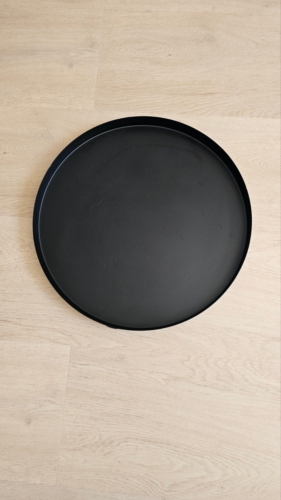 Zusss Dienblad Rond Zwart, Ophalen, Met opstaande rand, Rond, Zo goed als nieuw