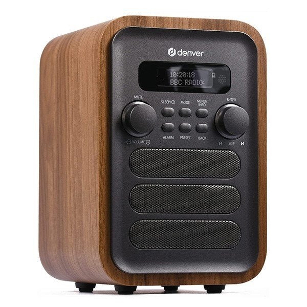DAB+ radio | Denver (2.5W, Bluetooth, Alarmklok), Ophalen of Verzenden, Zo goed als nieuw, Radio