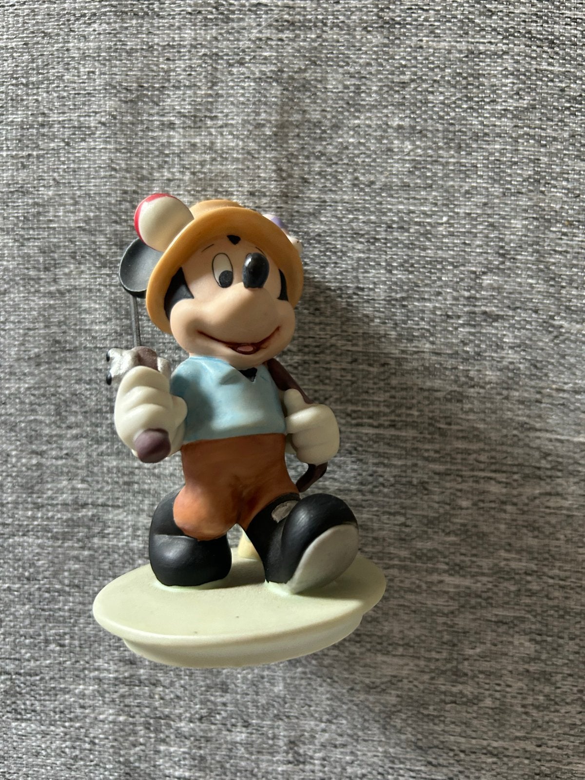 Mickey Mouse beeldje - Visser, Verzamelen, Disney, Zo goed als nieuw, Beeldje of Figuurtje, Mickey Mouse, Ophalen