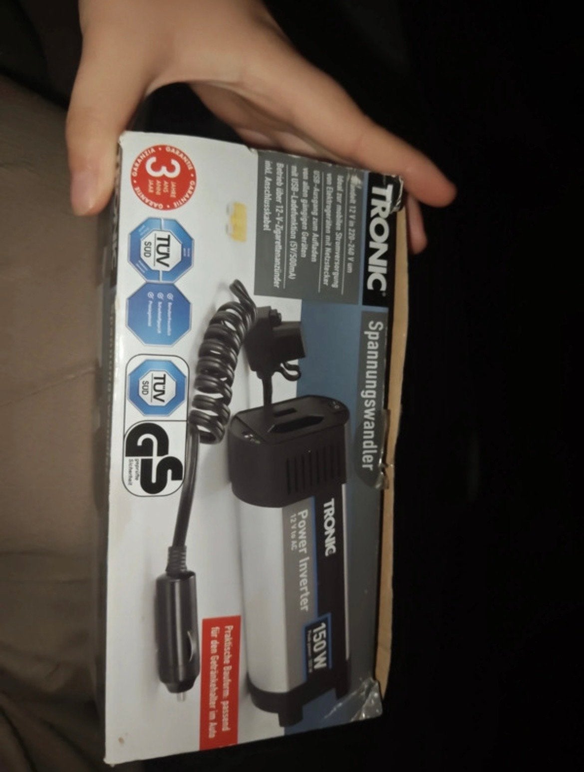Tronic Spanningsomvormer 12V naar 230V - 150W