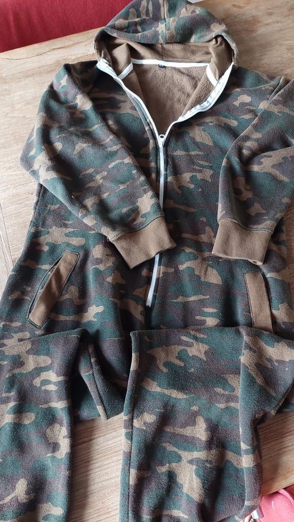 Onesie Maat 13/14 - Comfortabele Camouflage Jumpsuit, Ophalen, Gebruikt, Onbekend, Jongen of Meisje